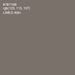 #7B716B - Limed Ash Color Image